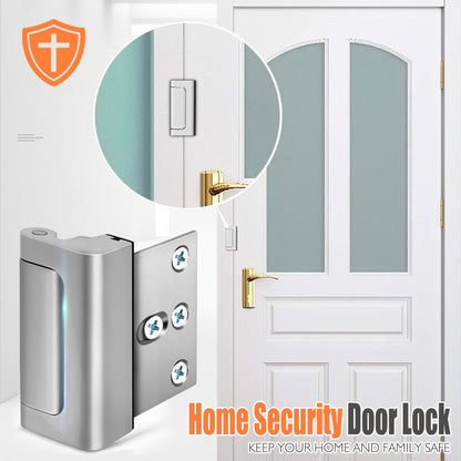 Home Safety Door Reinforcement Lock with Hinge Latch