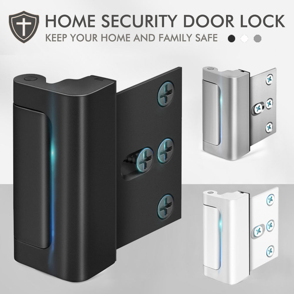 Home Safety Door Reinforcement Lock with Hinge Latch