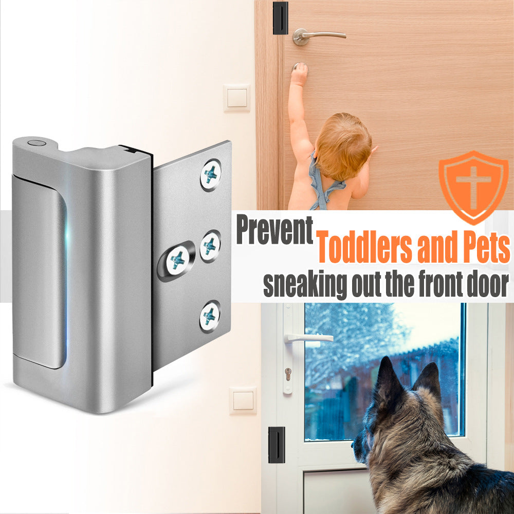 Home Safety Door Reinforcement Lock with Hinge Latch