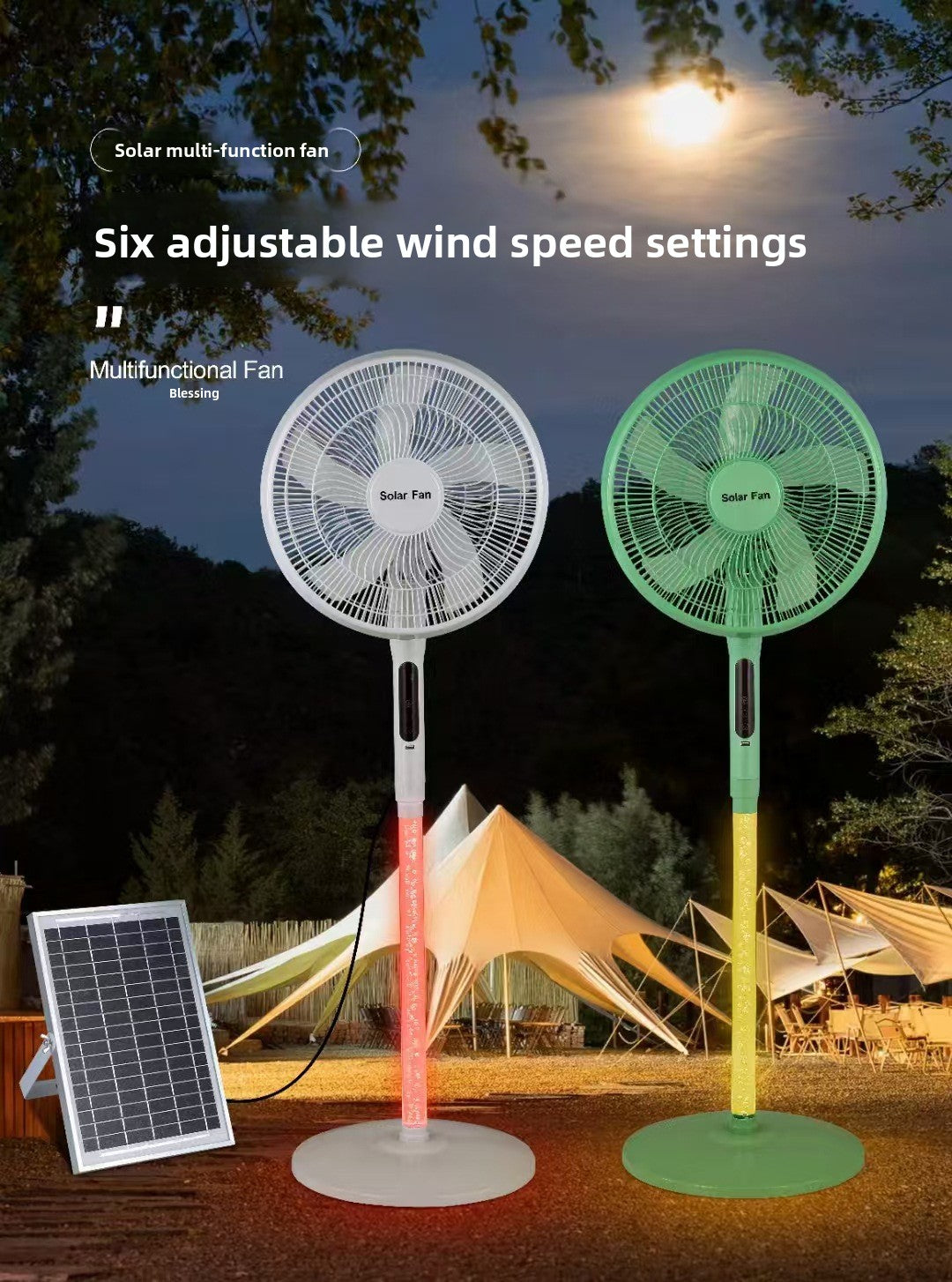 Home Silent Solar Fan