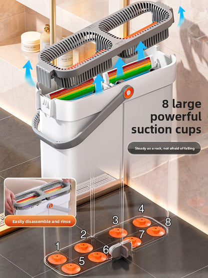 Home-use hands-free flat mop cleaning tool, suitable for both dry and wet mopping
