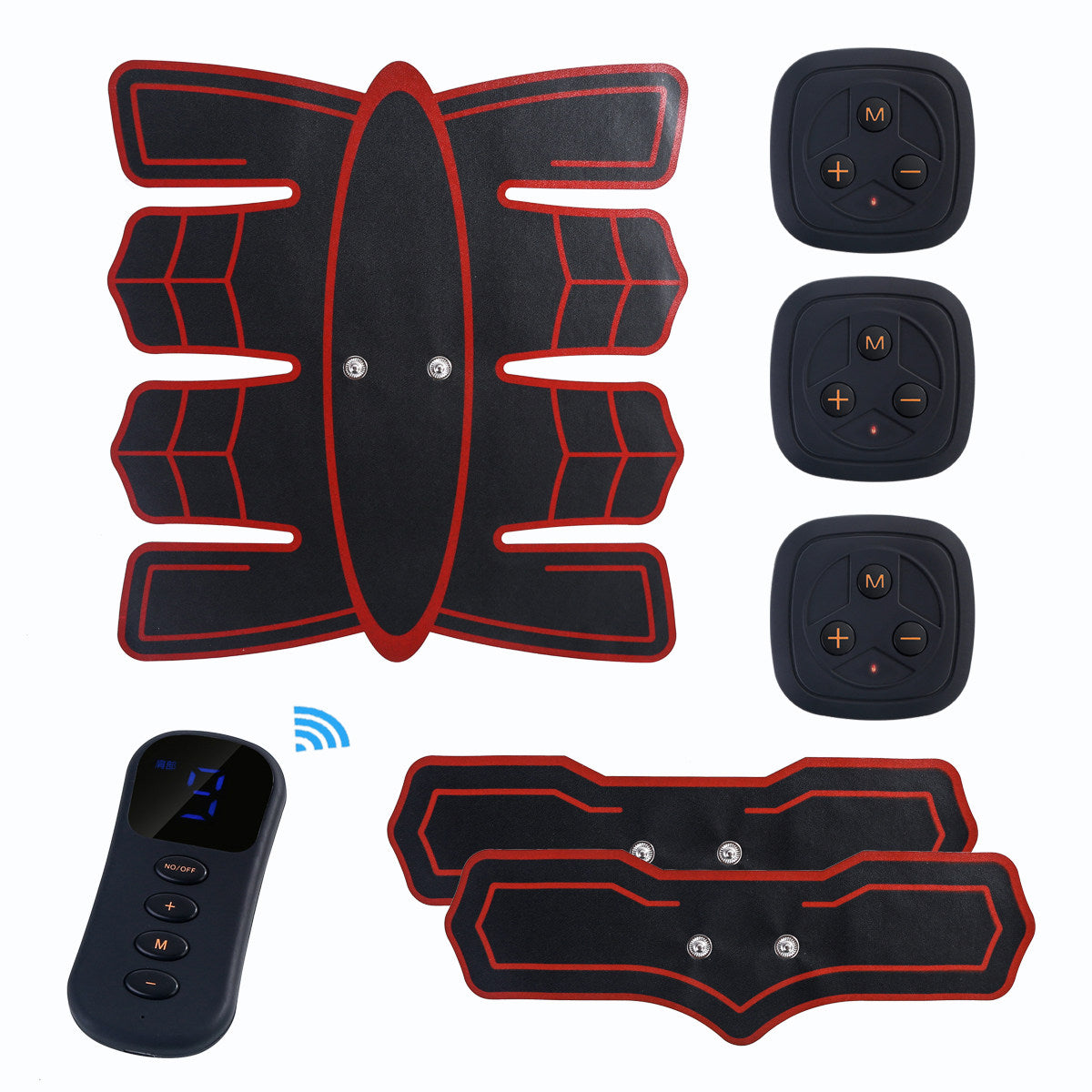 Home-use rechargeable abdominal muscle patch
