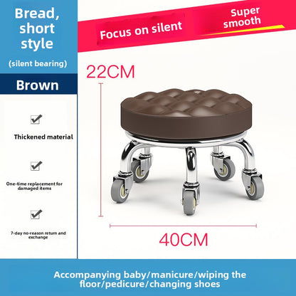 Home Use Rolling Round Stool