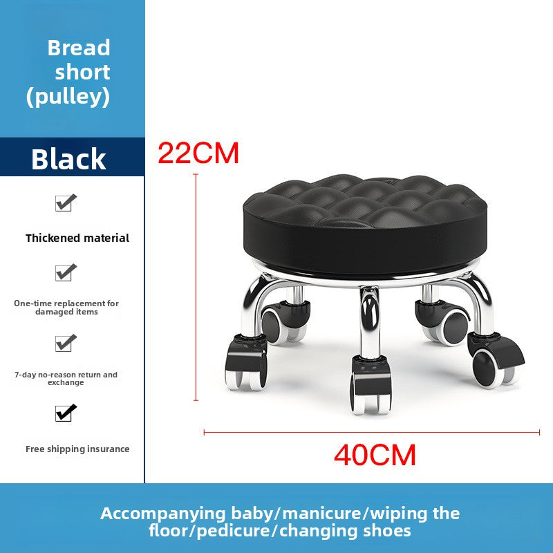Home Use Rolling Round Stool