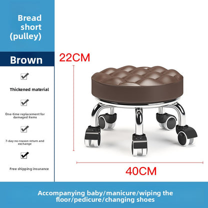Home Use Rolling Round Stool