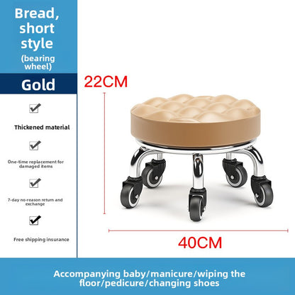 Home Use Rolling Round Stool