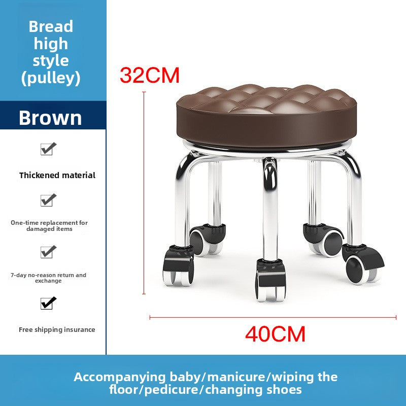 Home Use Rolling Round Stool
