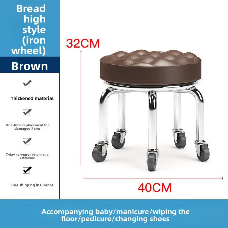 Home Use Rolling Round Stool
