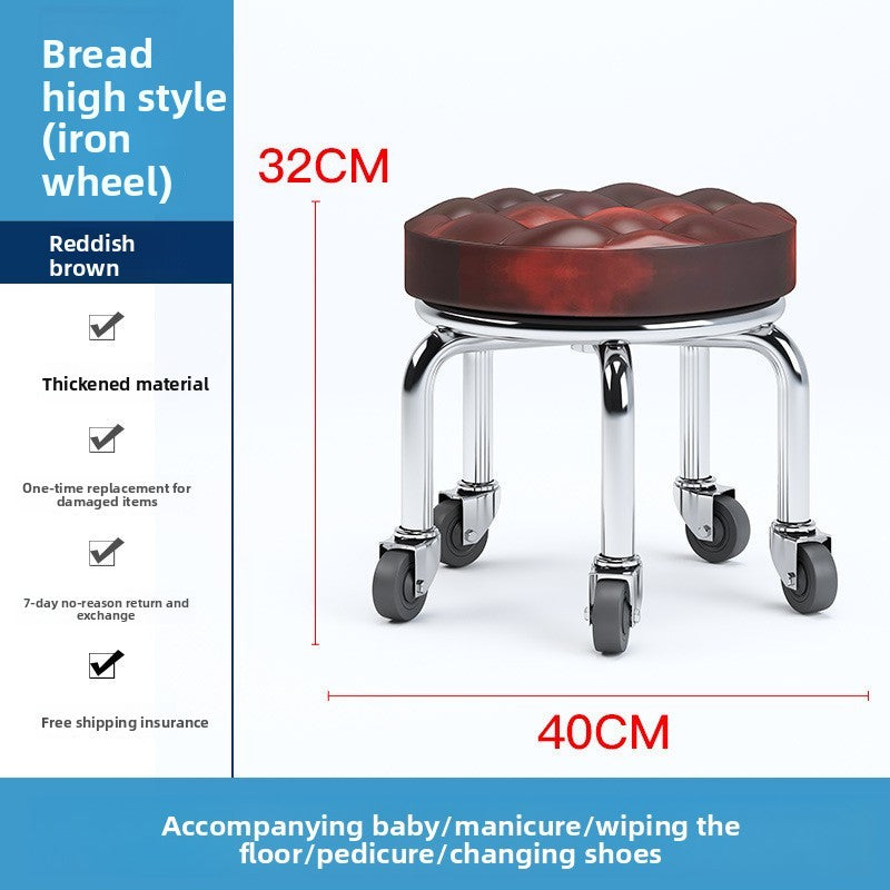 Home Use Rolling Round Stool