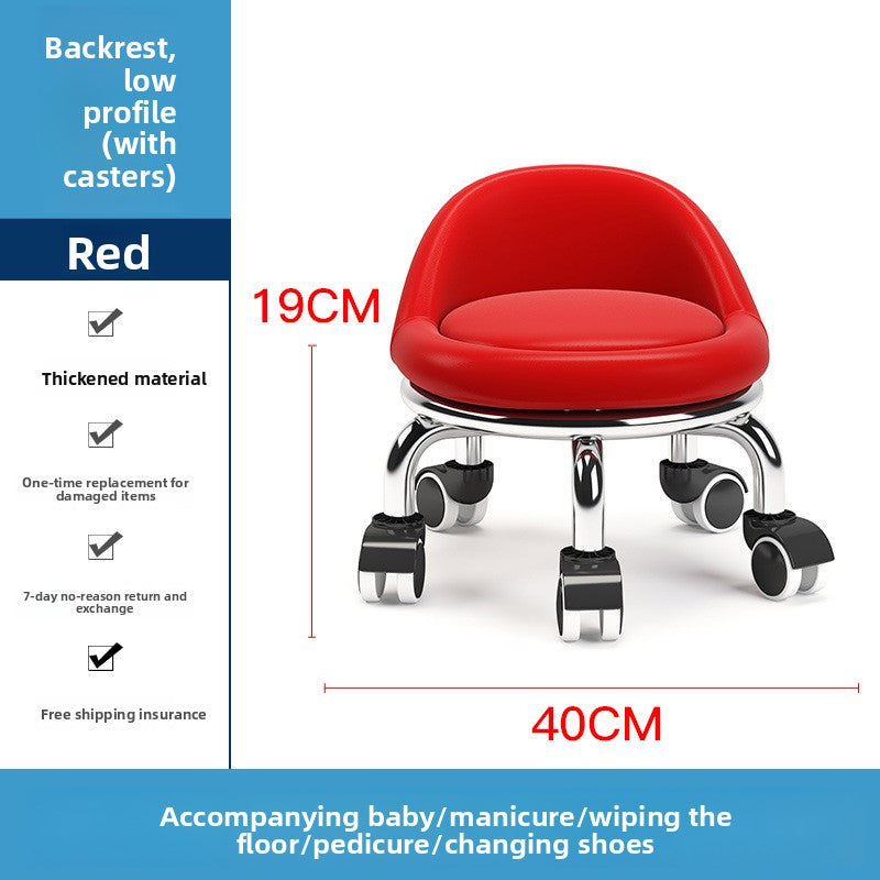 Home Use Rolling Round Stool