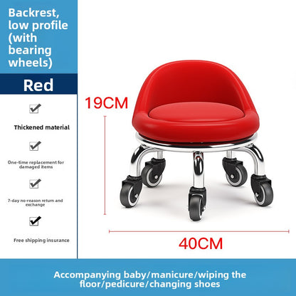 Home Use Rolling Round Stool