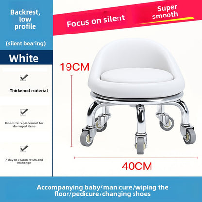 Home Use Rolling Round Stool