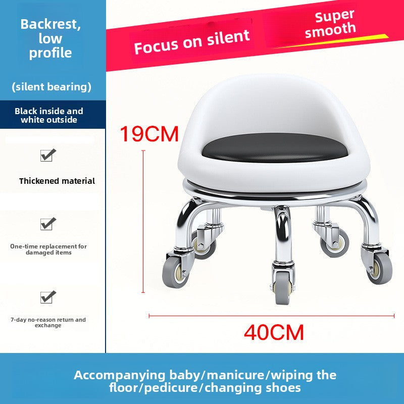 Home Use Rolling Round Stool