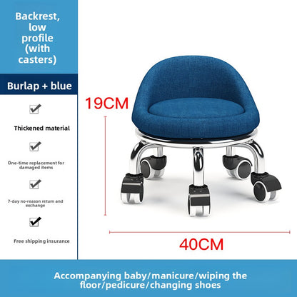 Home Use Rolling Round Stool