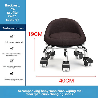 Home Use Rolling Round Stool