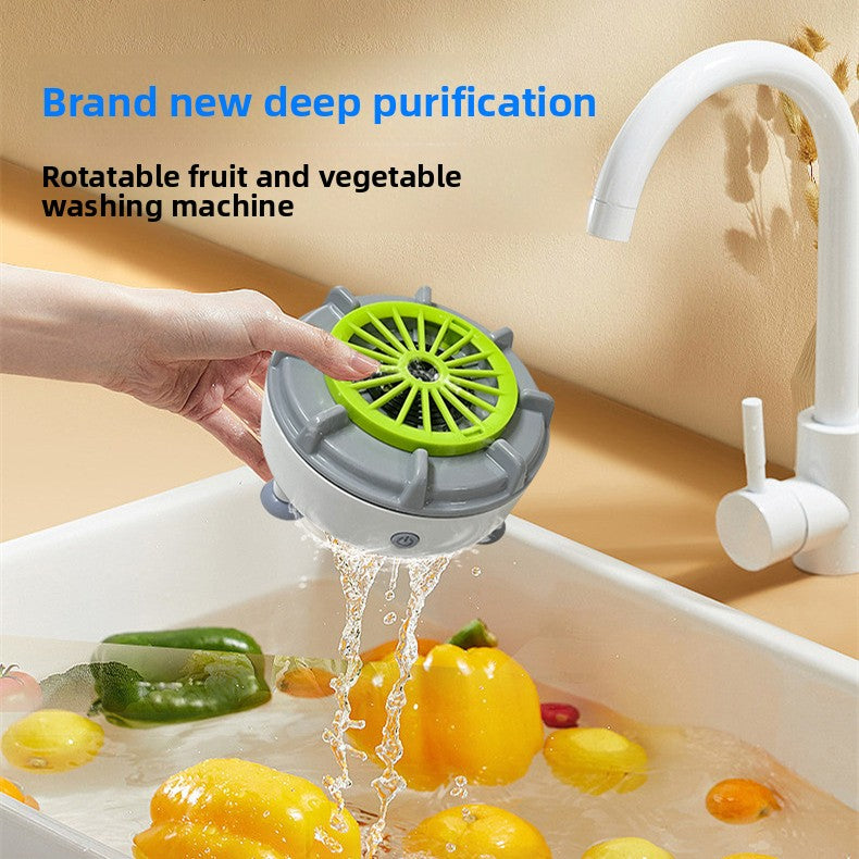Home Vegetable and Fruit Washer – Turbine Purifier for Removing Pesticide Residues
