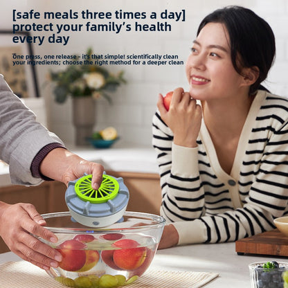Home Vegetable and Fruit Washer – Turbine Purifier for Removing Pesticide Residues
