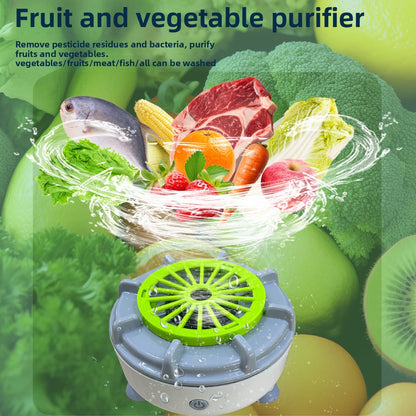 Home Vegetable and Fruit Washer – Turbine Purifier for Removing Pesticide Residues