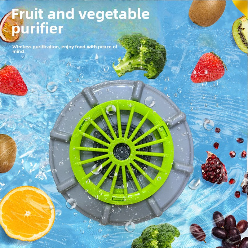 Home Vegetable and Fruit Washer – Turbine Purifier for Removing Pesticide Residues