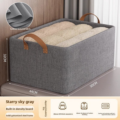 Home wardrobe storage tiered storage basket