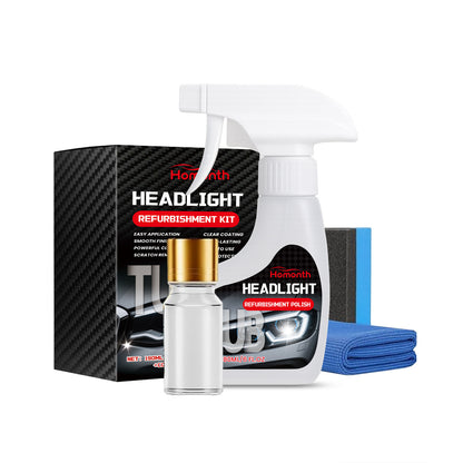 Homonth Car Headlight Restoration Kit with UV Protective Coating