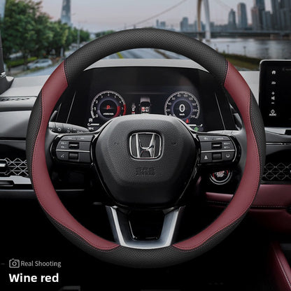 Honda Car Steering Wheel Cover Ultra-Thin Genuine Leather