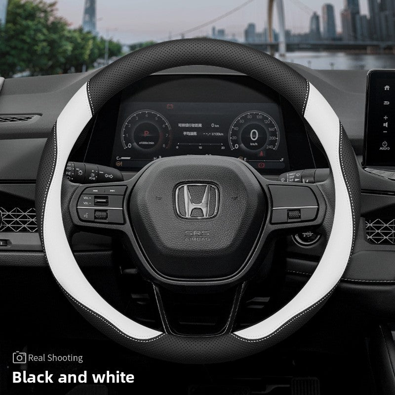 Honda Car Steering Wheel Cover Ultra-Thin Genuine Leather