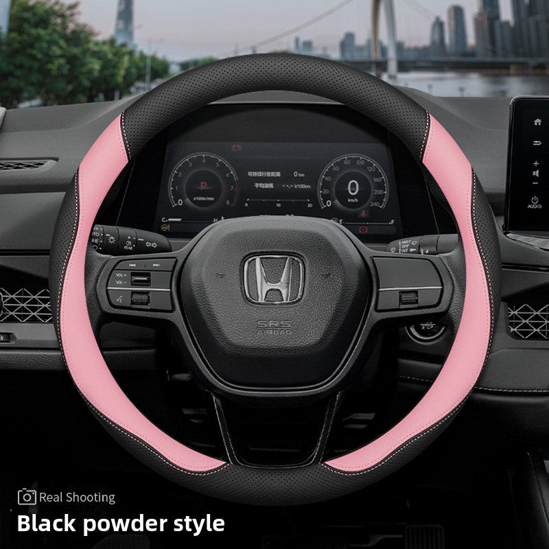Honda Car Steering Wheel Cover Ultra-Thin Genuine Leather