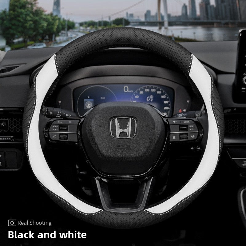 Honda Car Steering Wheel Cover Ultra-Thin Genuine Leather