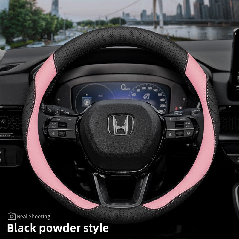 Honda Car Steering Wheel Cover Ultra-Thin Genuine Leather