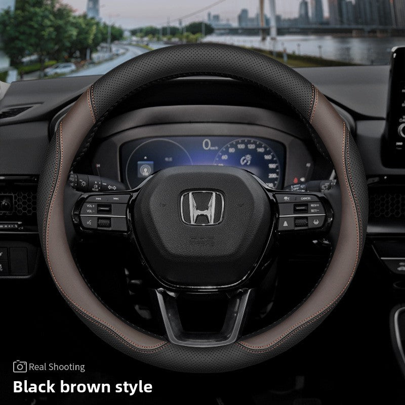 Honda Car Steering Wheel Cover Ultra-Thin Genuine Leather