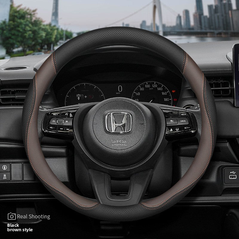 Honda Car Steering Wheel Cover Ultra-Thin Genuine Leather