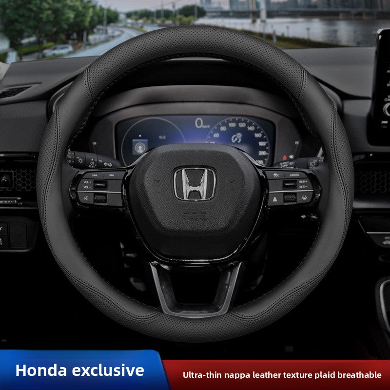 Honda Car Steering Wheel Cover Ultra-Thin Genuine Leather