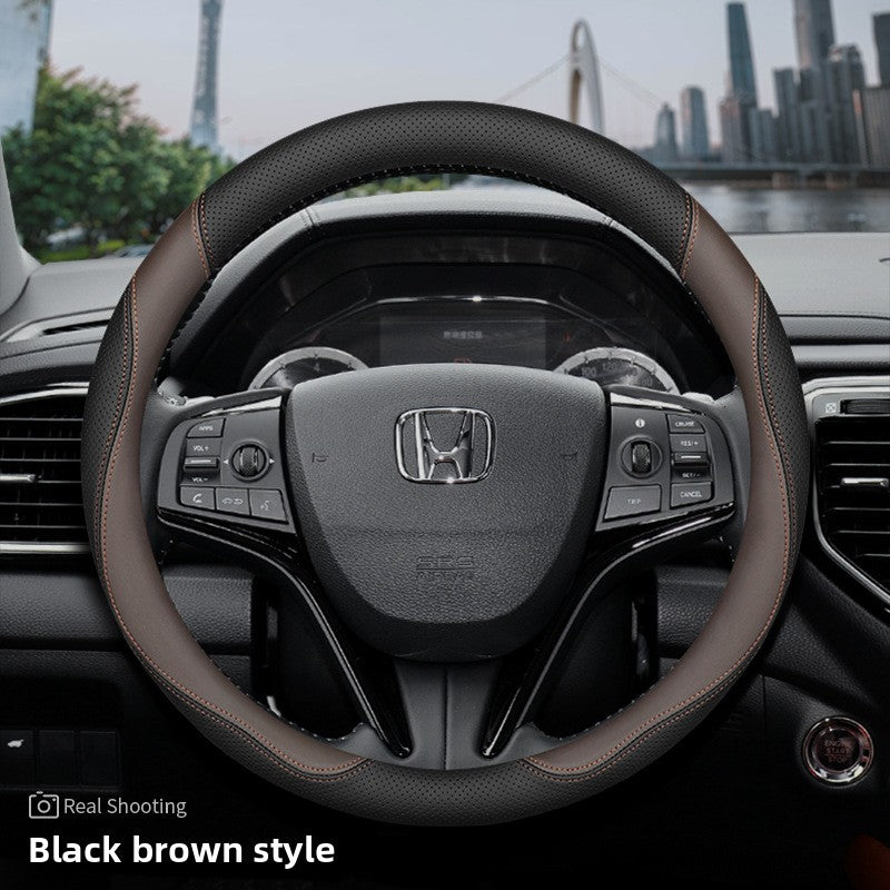 Honda Car Steering Wheel Cover Ultra-Thin Genuine Leather