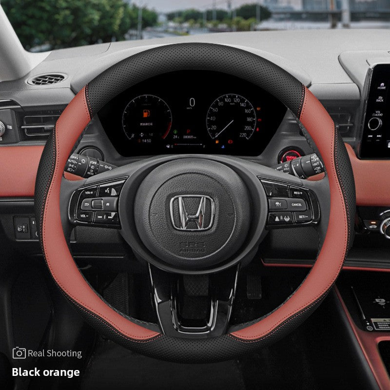 Honda Car Steering Wheel Cover Ultra-Thin Genuine Leather