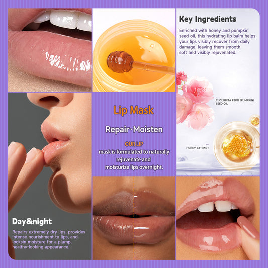 Honey Sakura Lip Care Set with Scrub and Balm