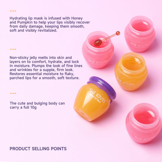 Honey Sakura Lip Care Set with Scrub and Balm