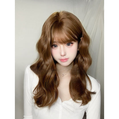 Honey tea brown long curls