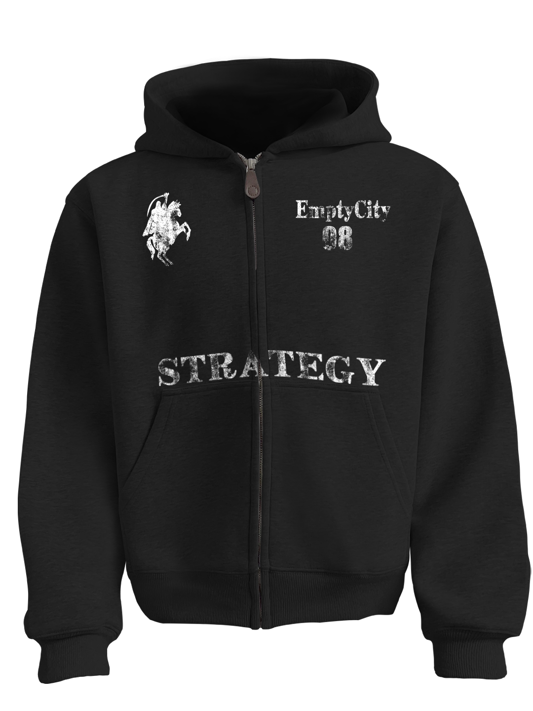 hooded cardigan sweatshirt