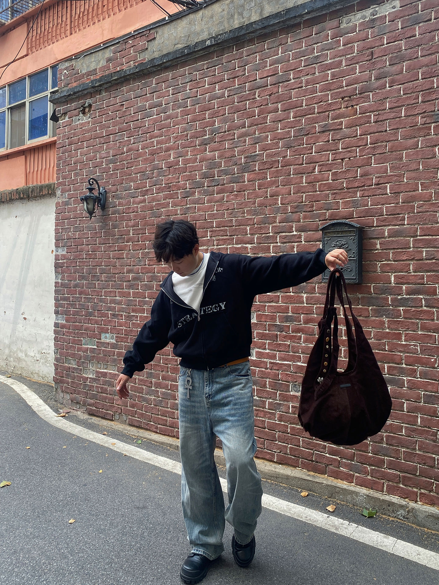 hooded cardigan sweatshirt