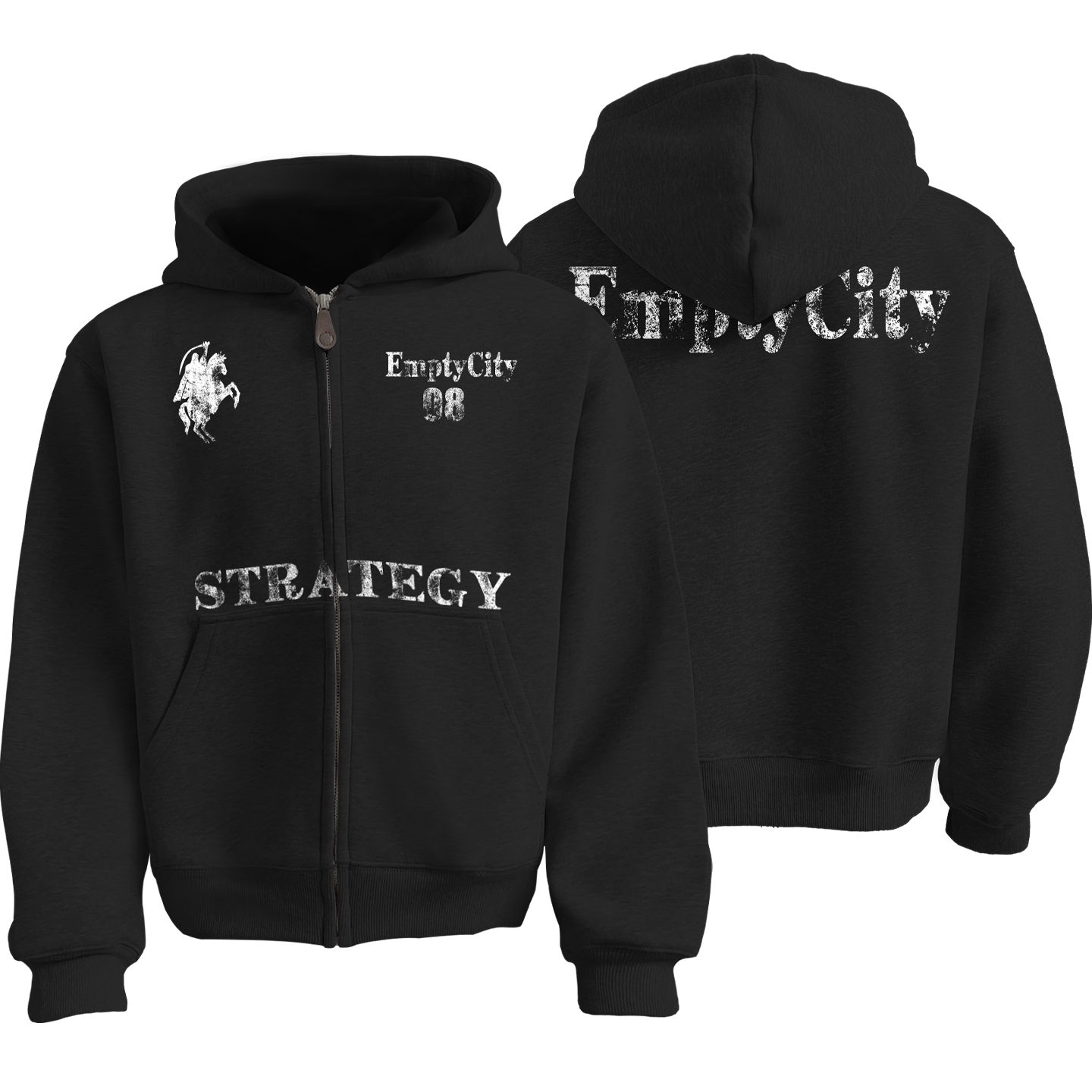 hooded cardigan sweatshirt