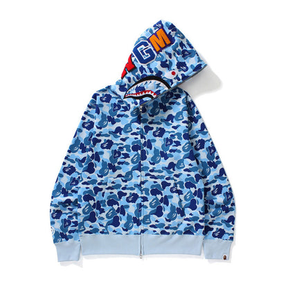 Hooded Cardigan Zipper Fleece Sweatshirt