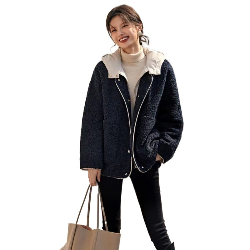 Hooded Cotton-padded Women's Coat