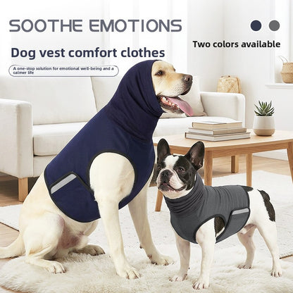 Hooded Dog Vest with Anxiety Relief