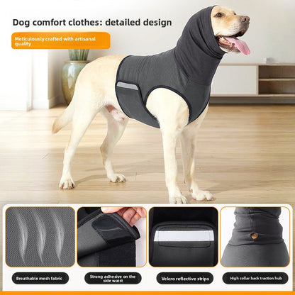 Hooded Dog Vest with Anxiety Relief