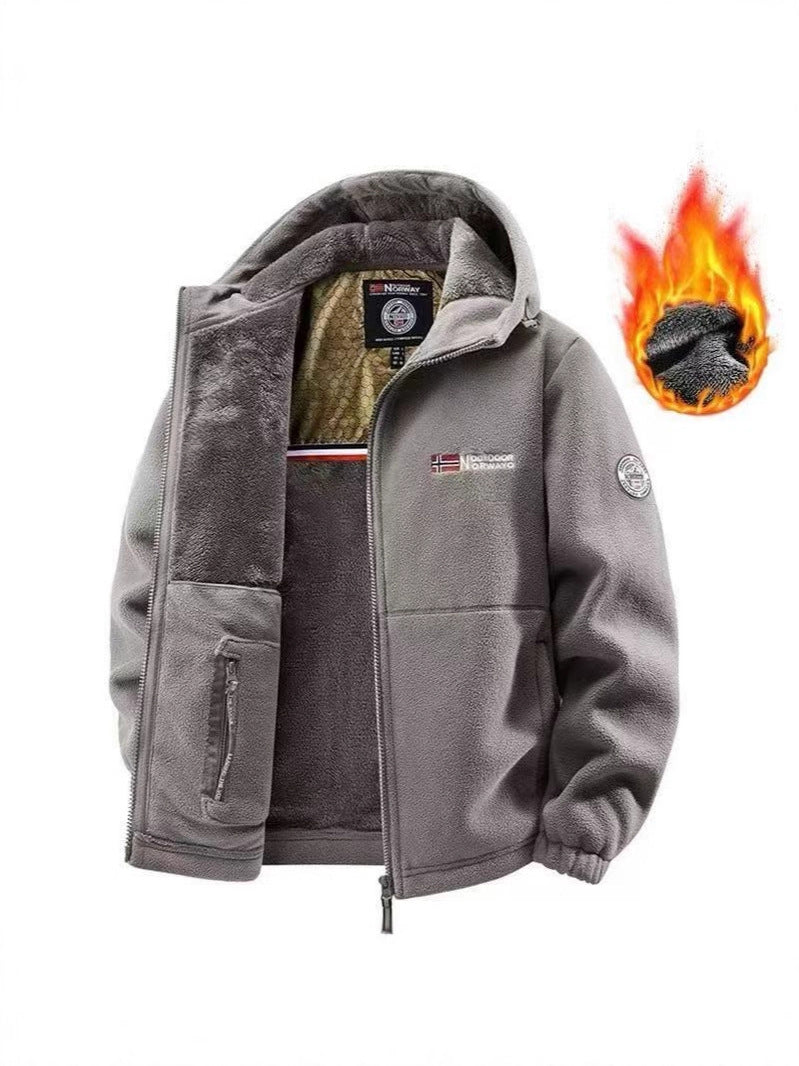 Hooded Fleece Jacket for Men and Women