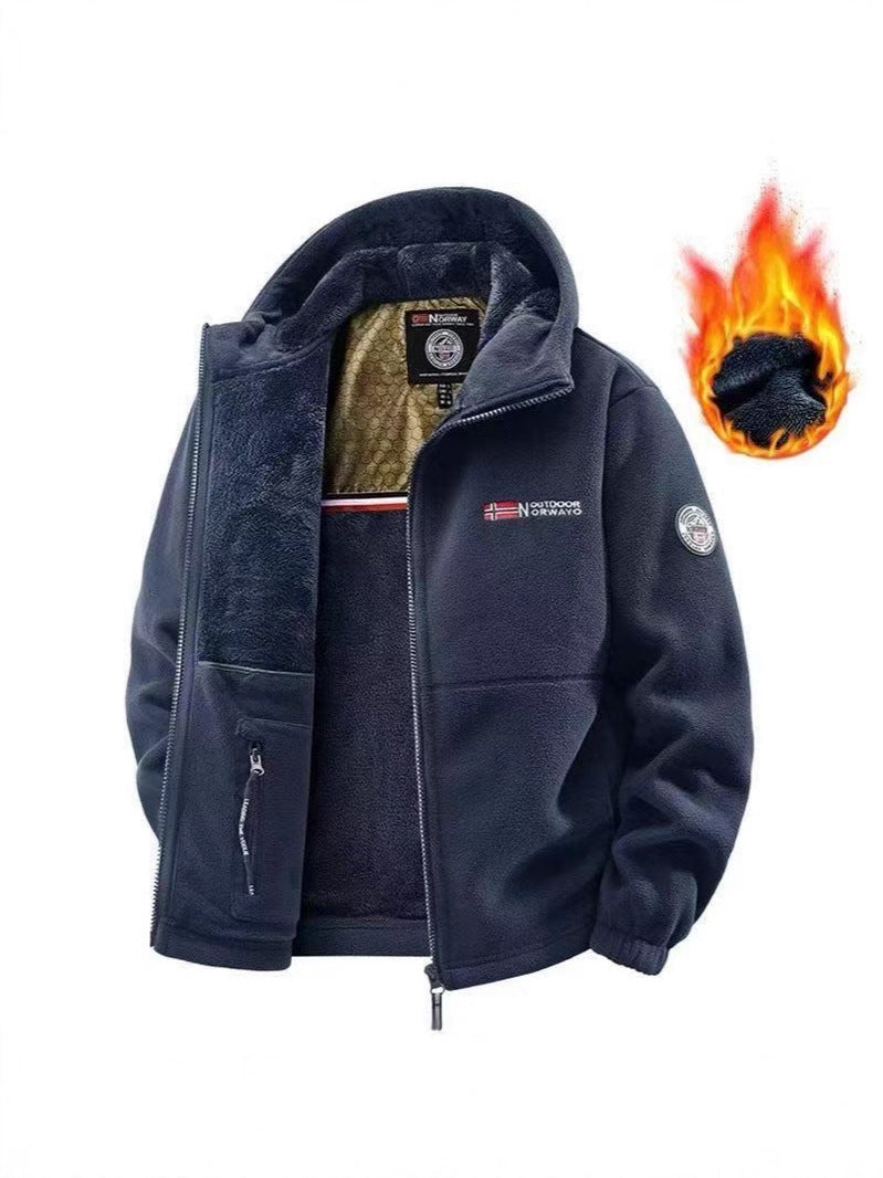 Hooded Fleece Jacket for Men and Women