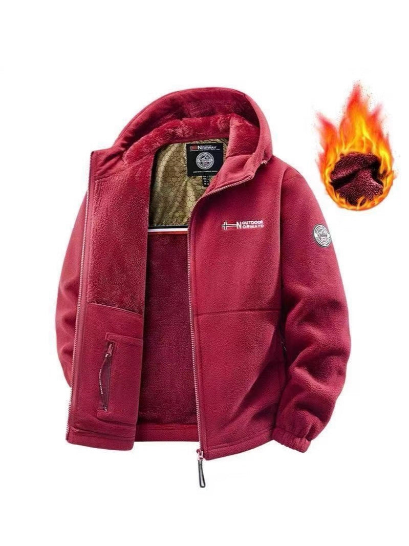 Hooded Fleece Jacket for Men and Women