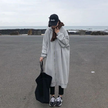 Hooded Fleece-Lrack-Lined Women's Dress