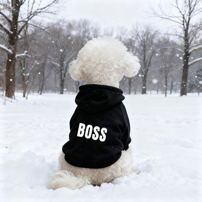 Hooded Fleece Pet Sweatshirt for Dogs and Cats